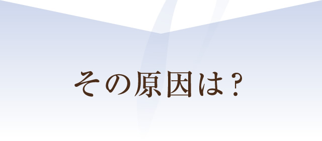 その原因は？